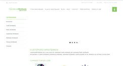 Desktop Screenshot of customizedwristbands.com